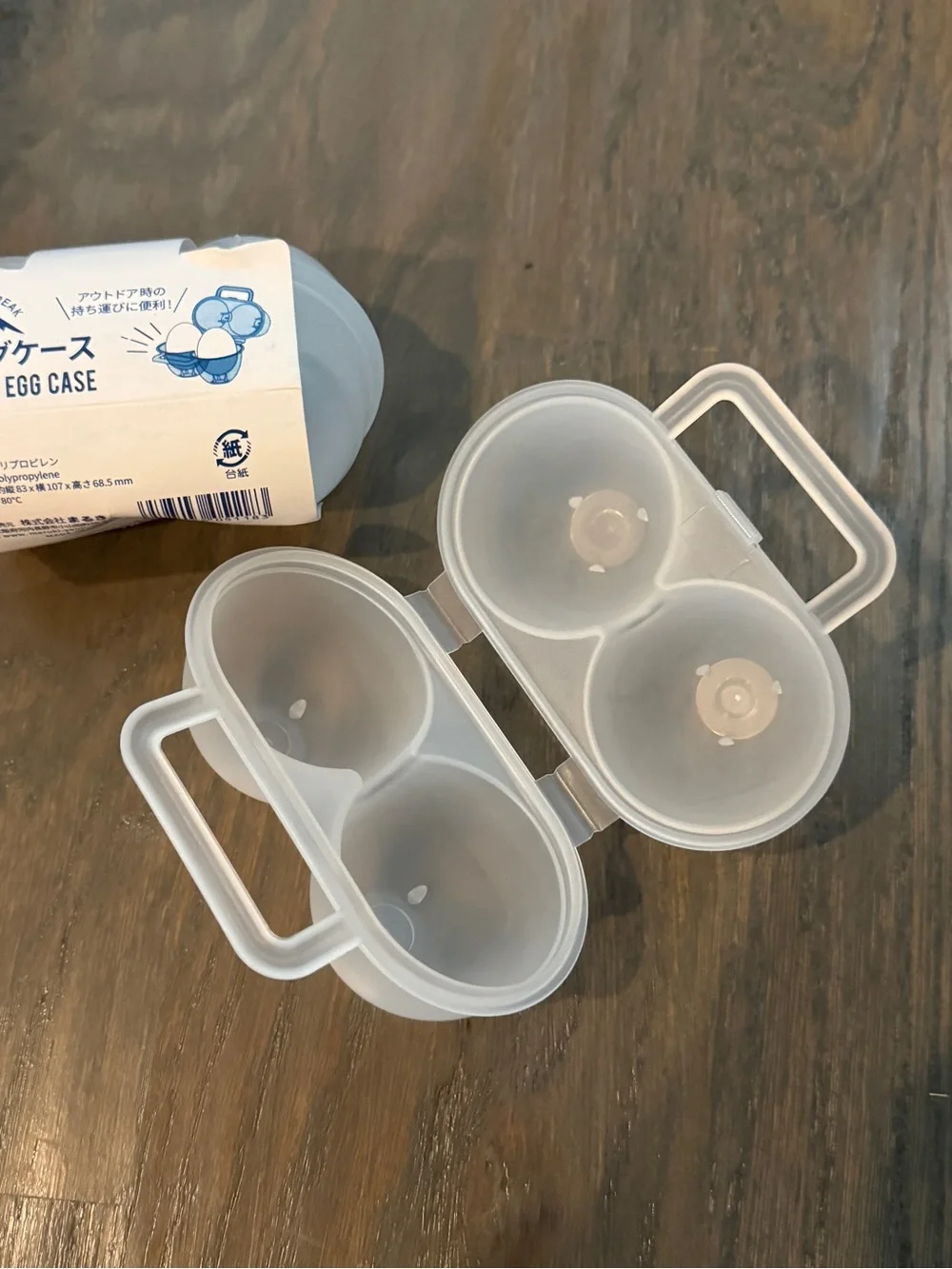 Japanese Egg Case Holder for 2 Eggs Portable Camping Lunch Box NEW